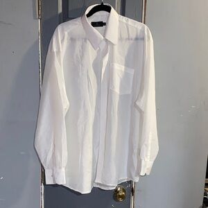 Classic White Men's Dress Shirt